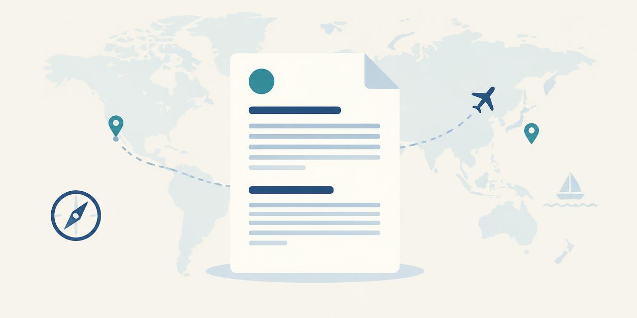 Document illustration representing website terms of use.